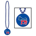 Beads With Democratic Medallion